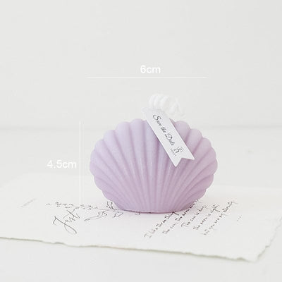 wickedafstore Purple Sea Shell Scented Candle