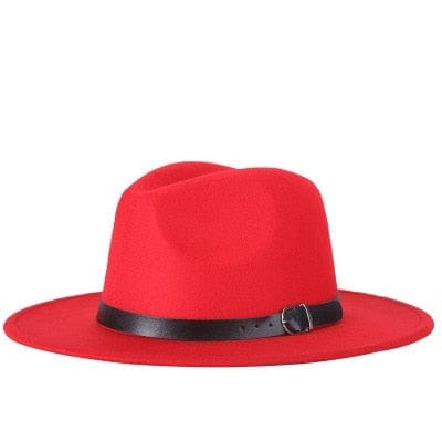 wickedafstore Red / 56-58CM Balbina Fedora Hat