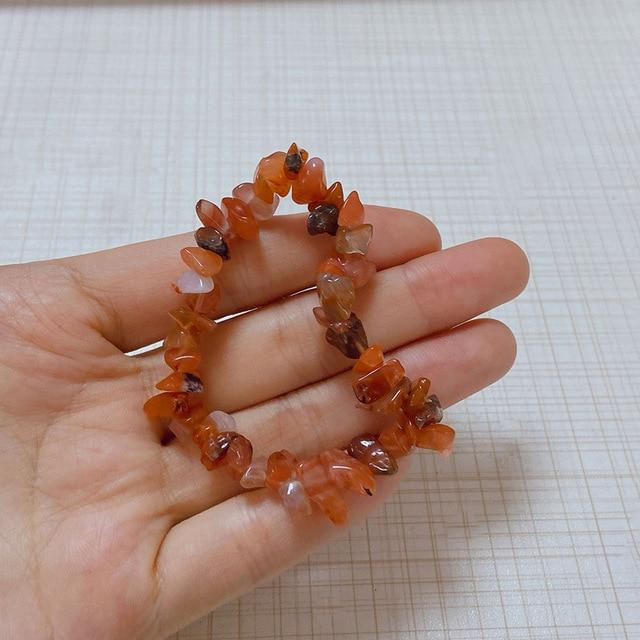 wickedafstore Red Agate 7 Chakras Natural Stone Bracelets