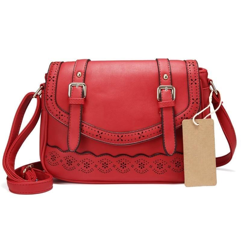 wickedafstore Red Claire Crossbody Messenger Bag