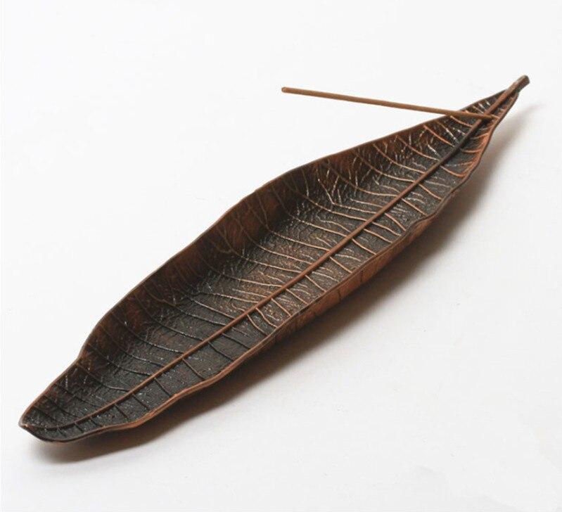 wickedafstore Red copper Bodhi Leaf Incense Stick Burner