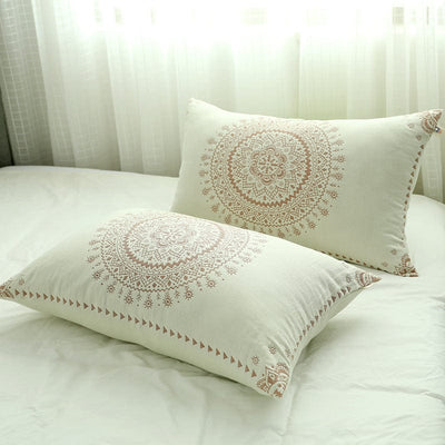 wickedafstore Red Mandala Soft Pillow Cover