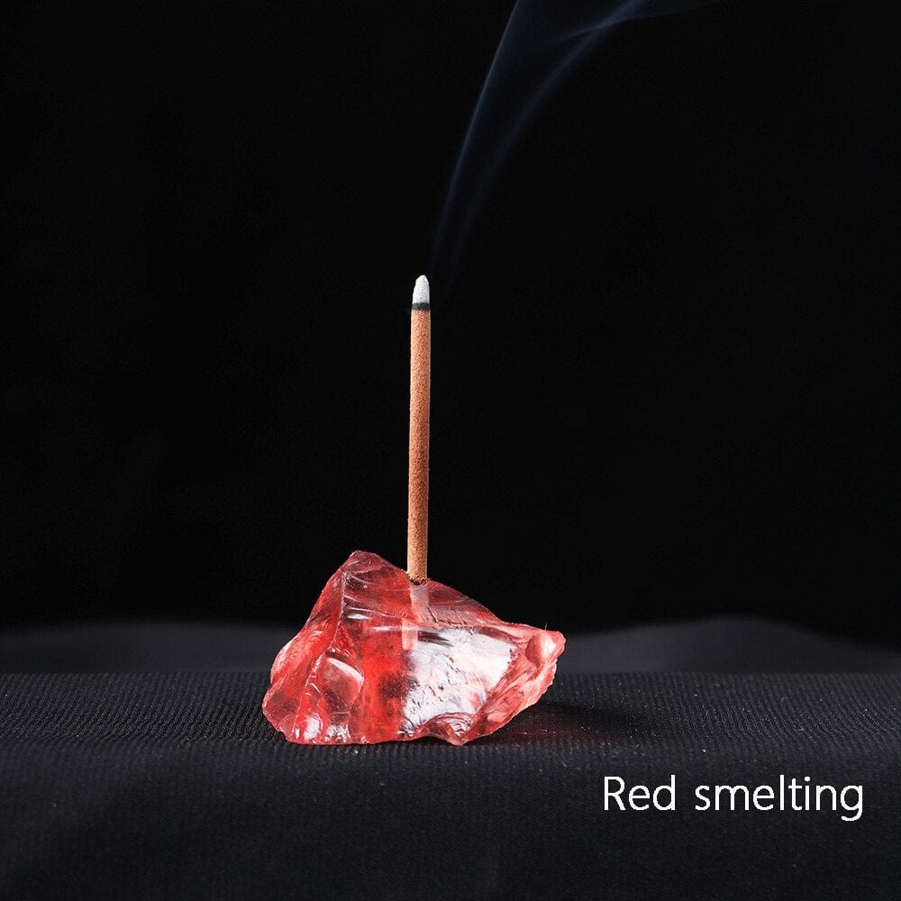 wickedafstore Red smelting / excluding incense Healing Crystals Incense Holders
