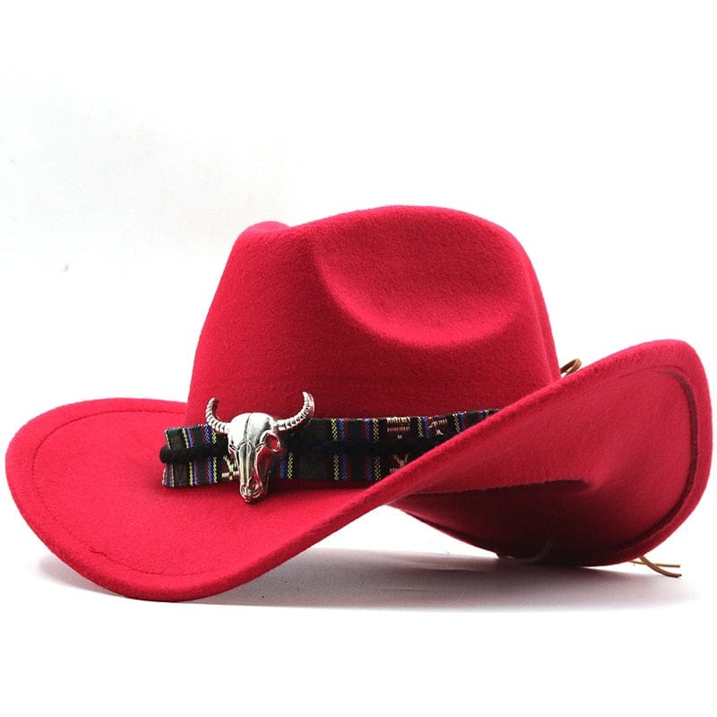 wickedafstore Red Texas Cancún Cowboy Hat