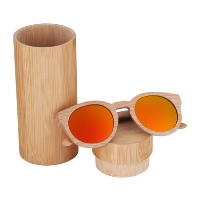 wickedafstore Red Wood Sunglasses