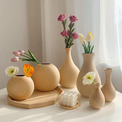 wickedafstore Retro Wooden Vases