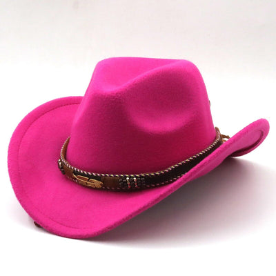 wickedafstore Rose Dallas Western Cowboy Hat