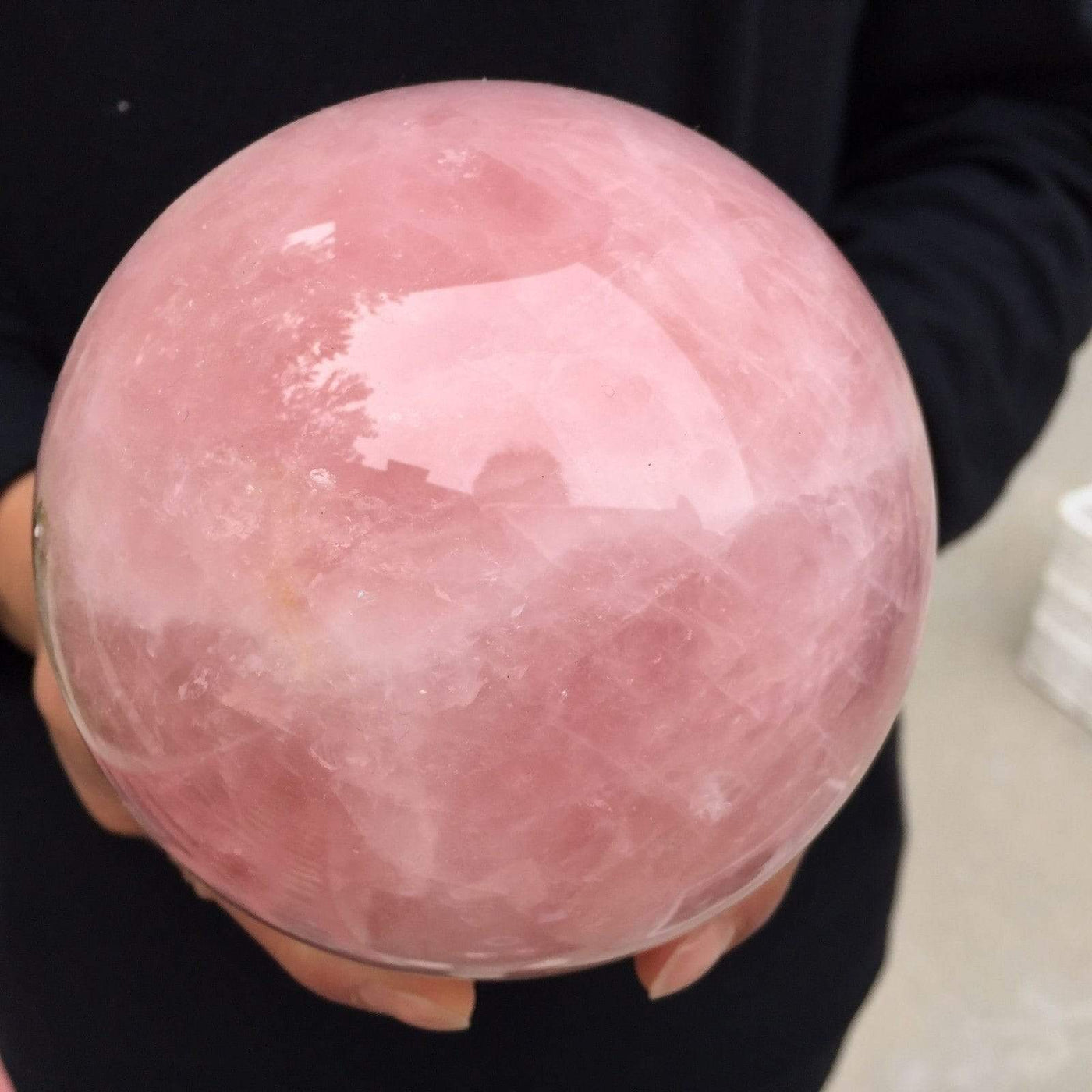 wickedafstore Rose Quartz Sphere Crystal