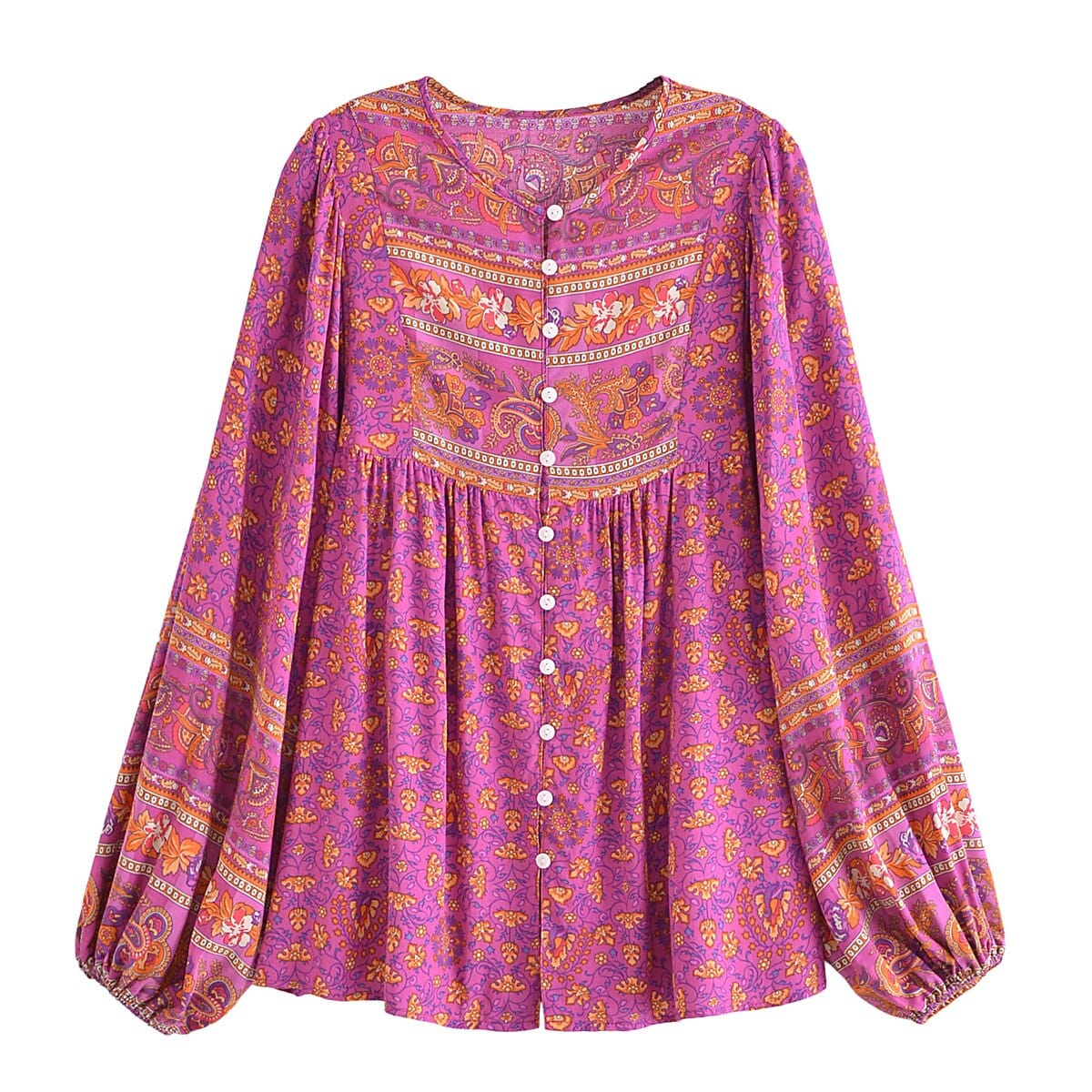 wickedafstore Rose Red / S Nyra Boho Blouse ( 3 Colors )