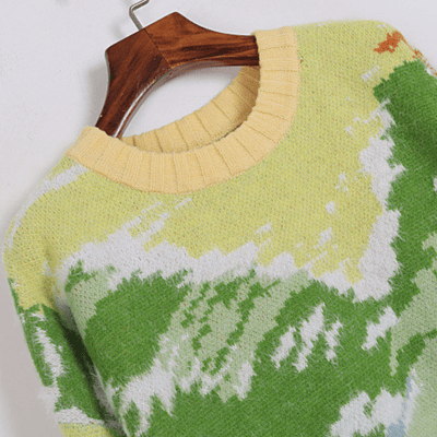 wickedafstore S / Green Willow Long Sleeve Pullover