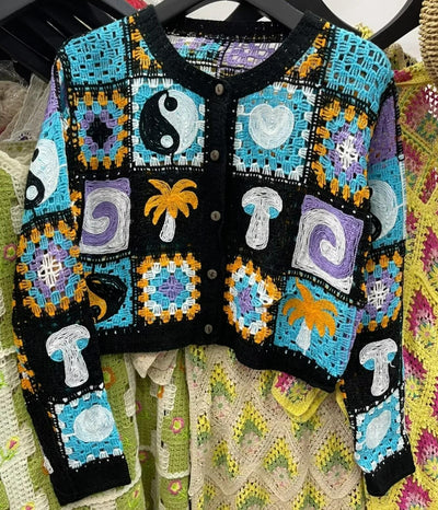 wickedafstore Savannah Crochet Cardigan