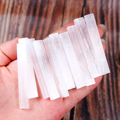 wickedafstore Selenite Crystal Sticks (10pcs)