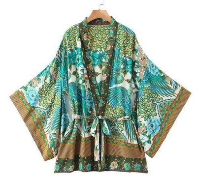 wickedafstore Sky Blue / M Adelaide Kimono