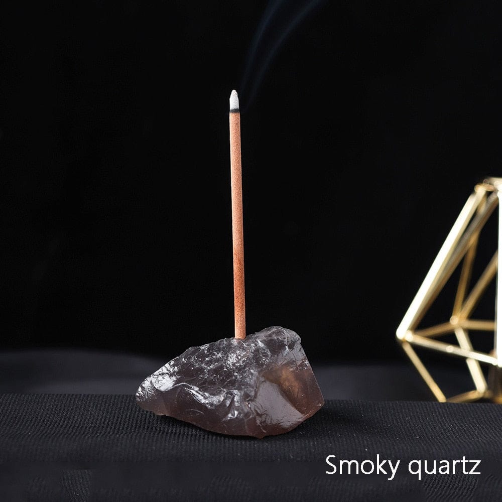 wickedafstore Smoky quartz Healing Crystals Incense Holders