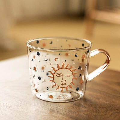 wickedafstore sun Sun & Evil Eye Glass Mug