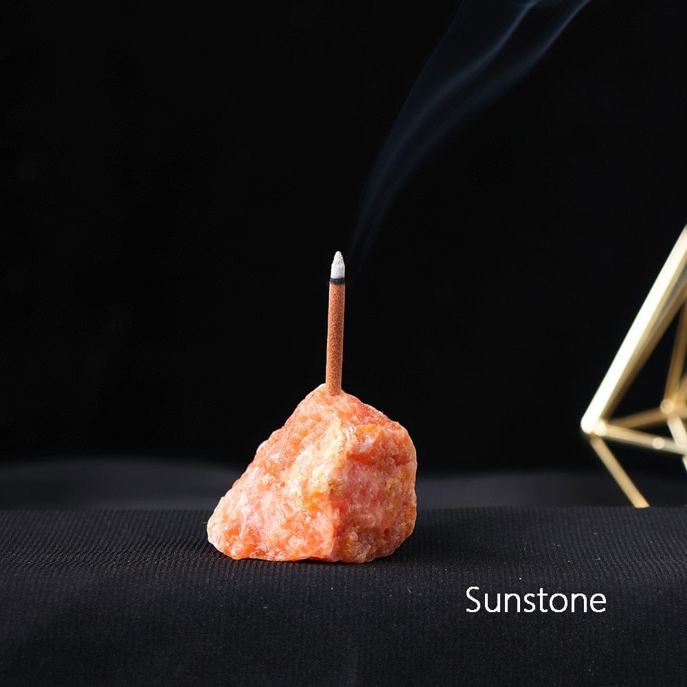 wickedafstore Sunstone Healing Crystals Incense Holders