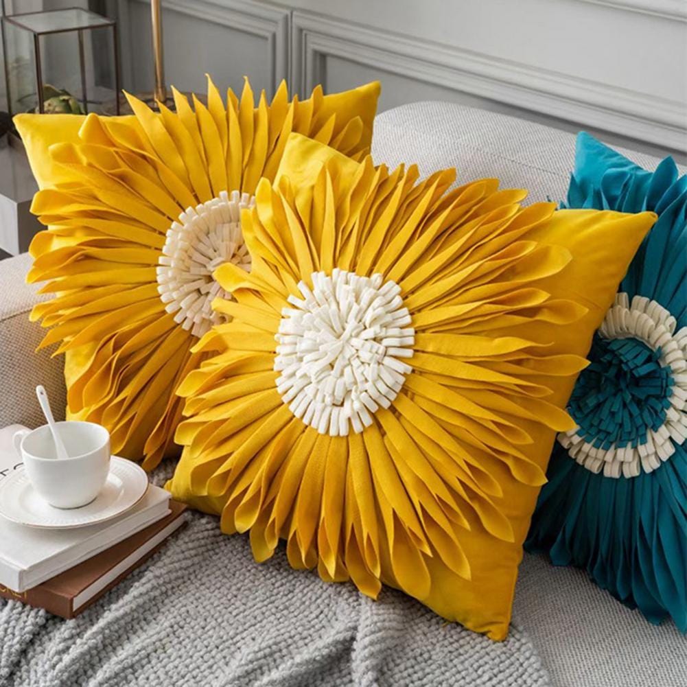 wickedafstore The Sunflower Cushion Cover