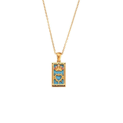 wickedafstore The Empress Tarot Cards Pendant Necklaces