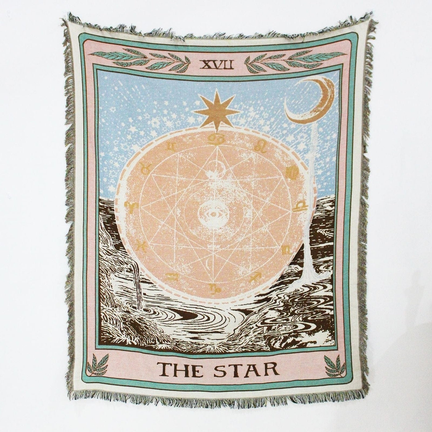 wickedafstore The Star Tarot Card Throw Blanket