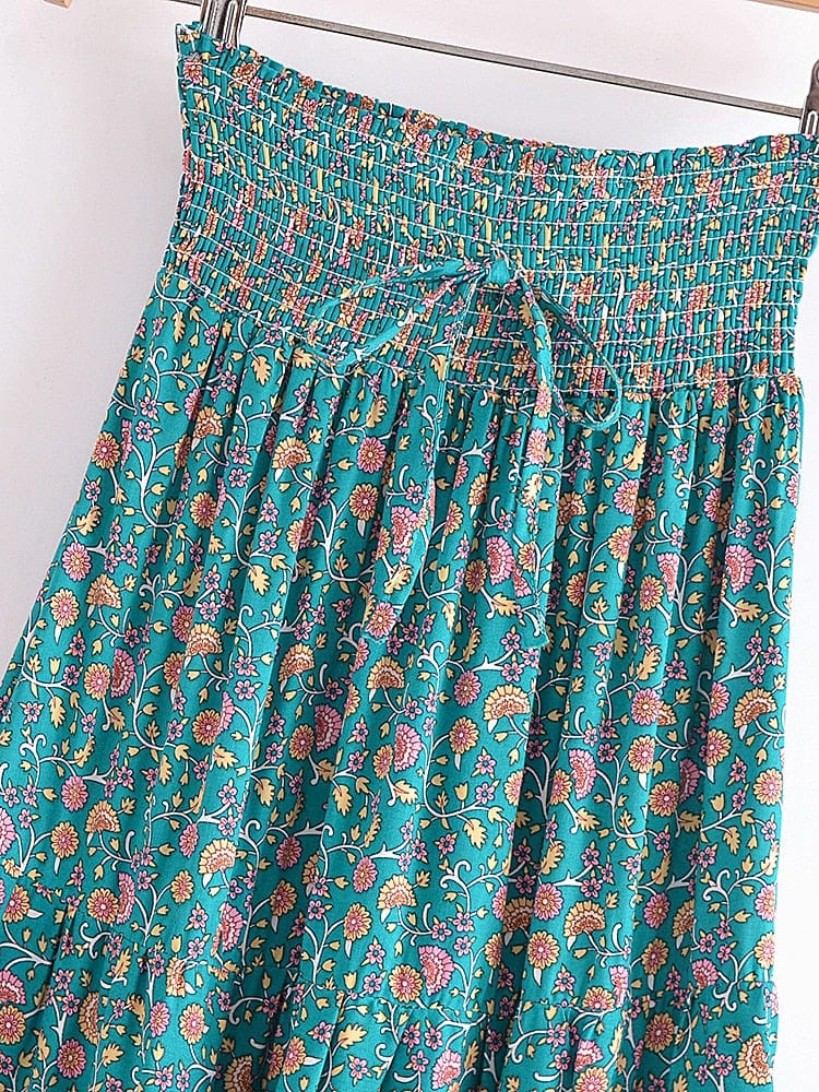 wickedafstore Thyra Boho Maxi Skirt ( 2 Colors )