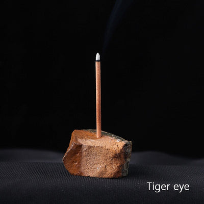 wickedafstore Tiger eye Healing Crystals Incense Holders