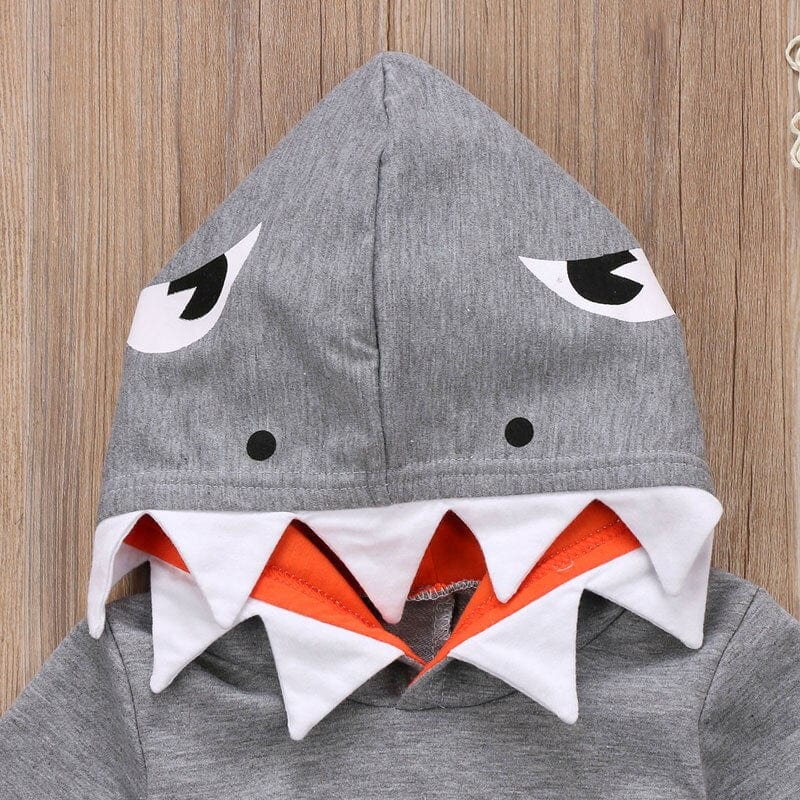 wickedafstore Toddler Shark Hoodie
