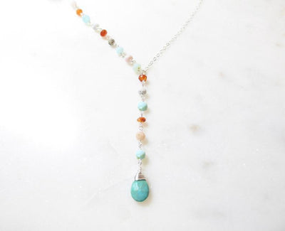 wickedafstore Turquoise Beaded Necklace