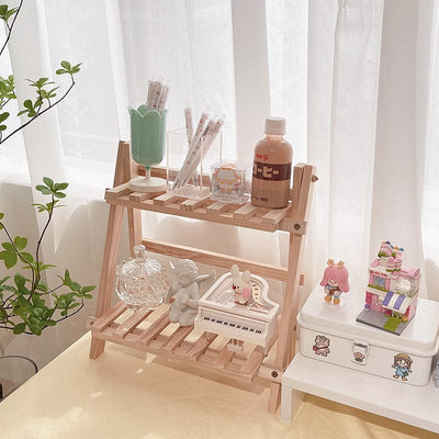 wickedafstore Two Tier Desk Shelf