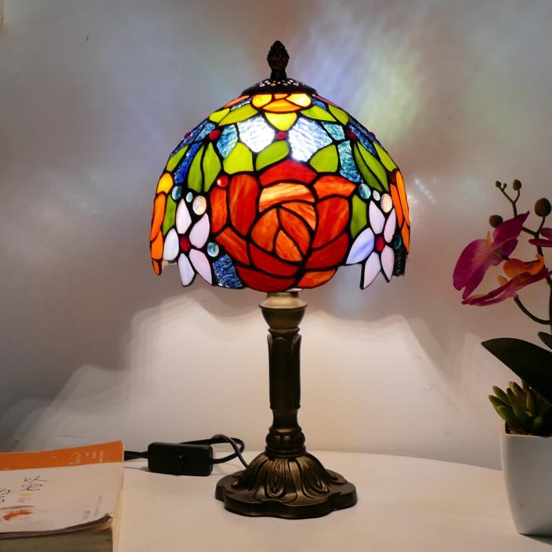 wickedafstore Warm White / EU Plug / 10 Astoria Floral Table Lamp