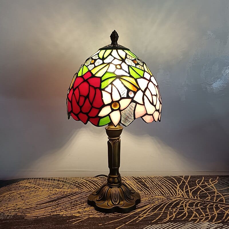 wickedafstore Warm White / EU Plug / 13 Astoria Floral Table Lamp