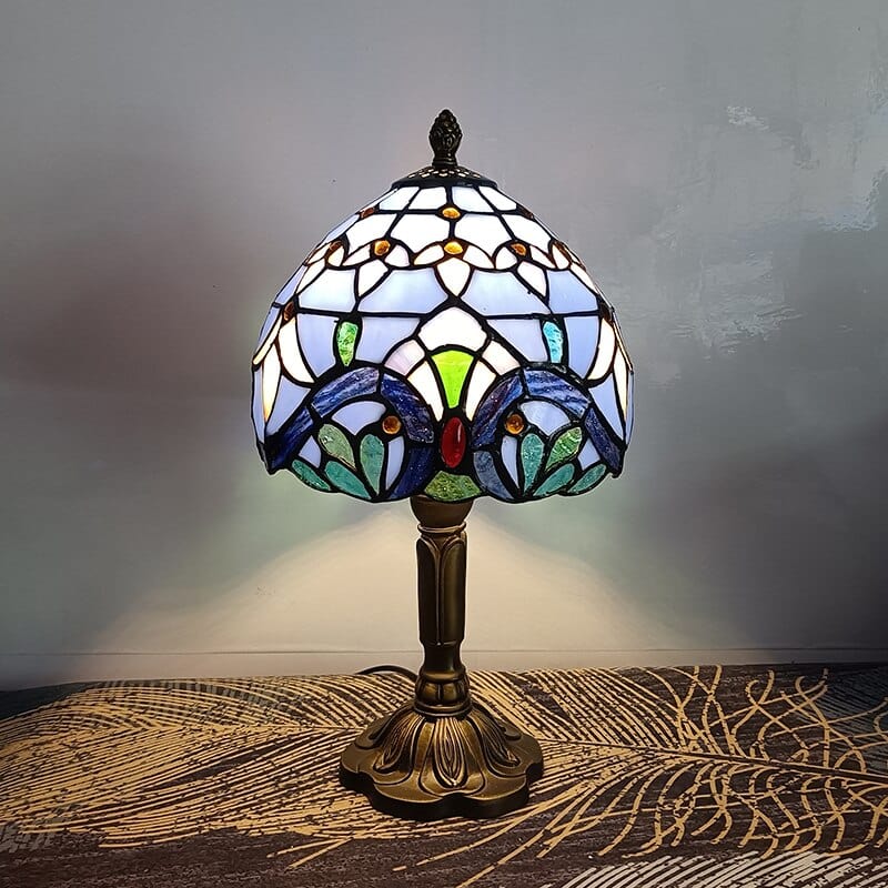 wickedafstore Warm White / EU Plug / 2 Astoria Floral Table Lamp