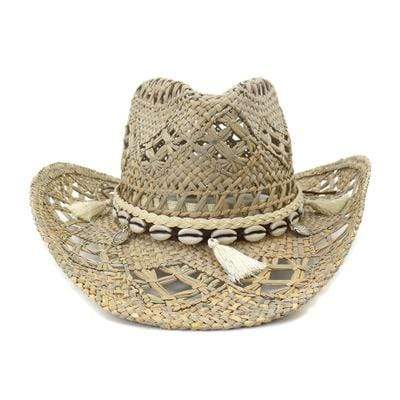 wickedafstore Western Cowgirl Shell Jazz Hat