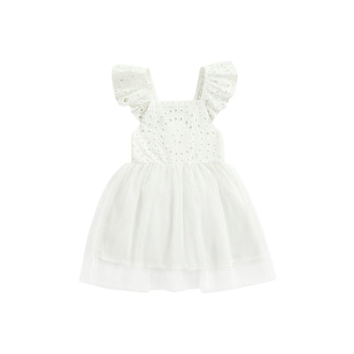 wickedafstore White / 3T Emma Lace Tutu Baby Girl Dress