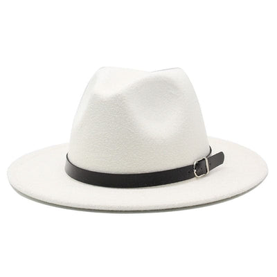 wickedafstore White / 56-58CM Balbina Fedora Hat