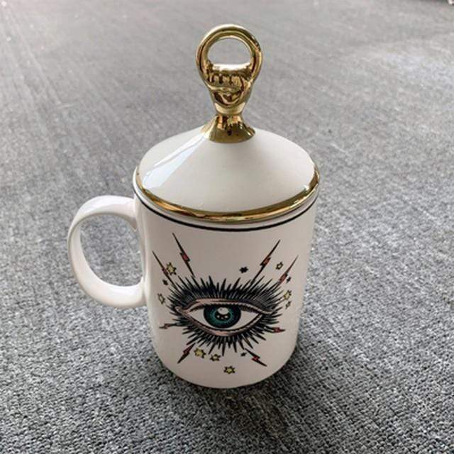 wickedafstore White Creative Eye Mug