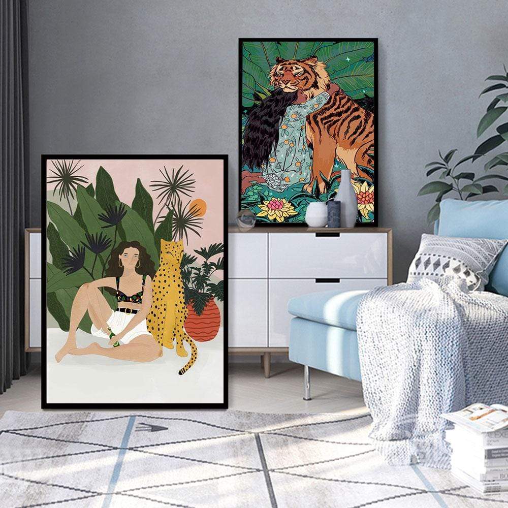wickedafstore Wild Animals Wall Posters