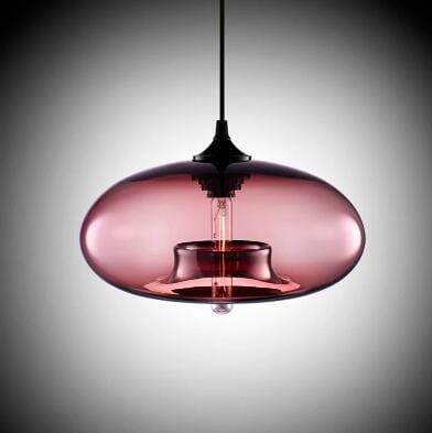 wickedafstore wine red Lucian Glass Pendant Lights