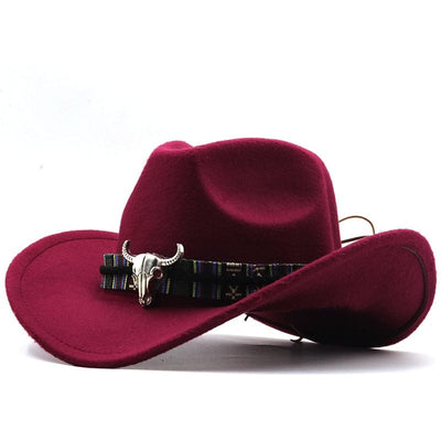 wickedafstore Wine red Texas Cancún Cowboy Hat