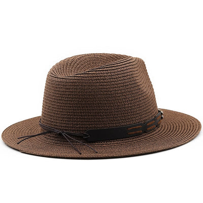 wickedafstore Winifred Panama Fedora Straw Hat
