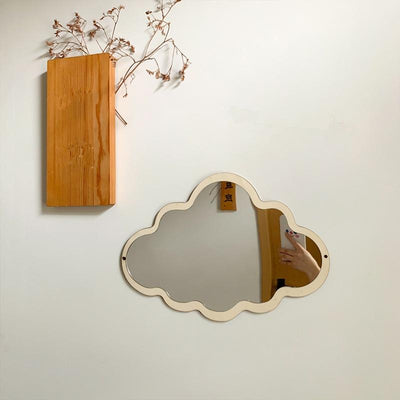 wickedafstore Wooden Cloud Mirror