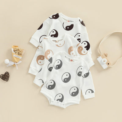 wickedafstore Yin And Yang Newborn Baby Outfit