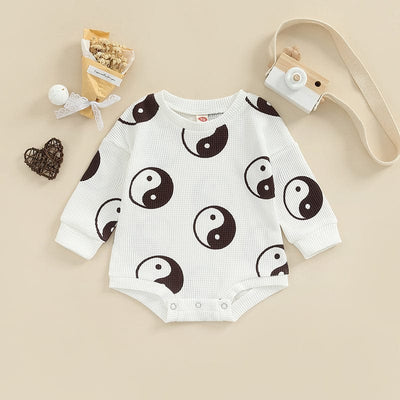 wickedafstore Yin And Yang Newborn Baby Outfit