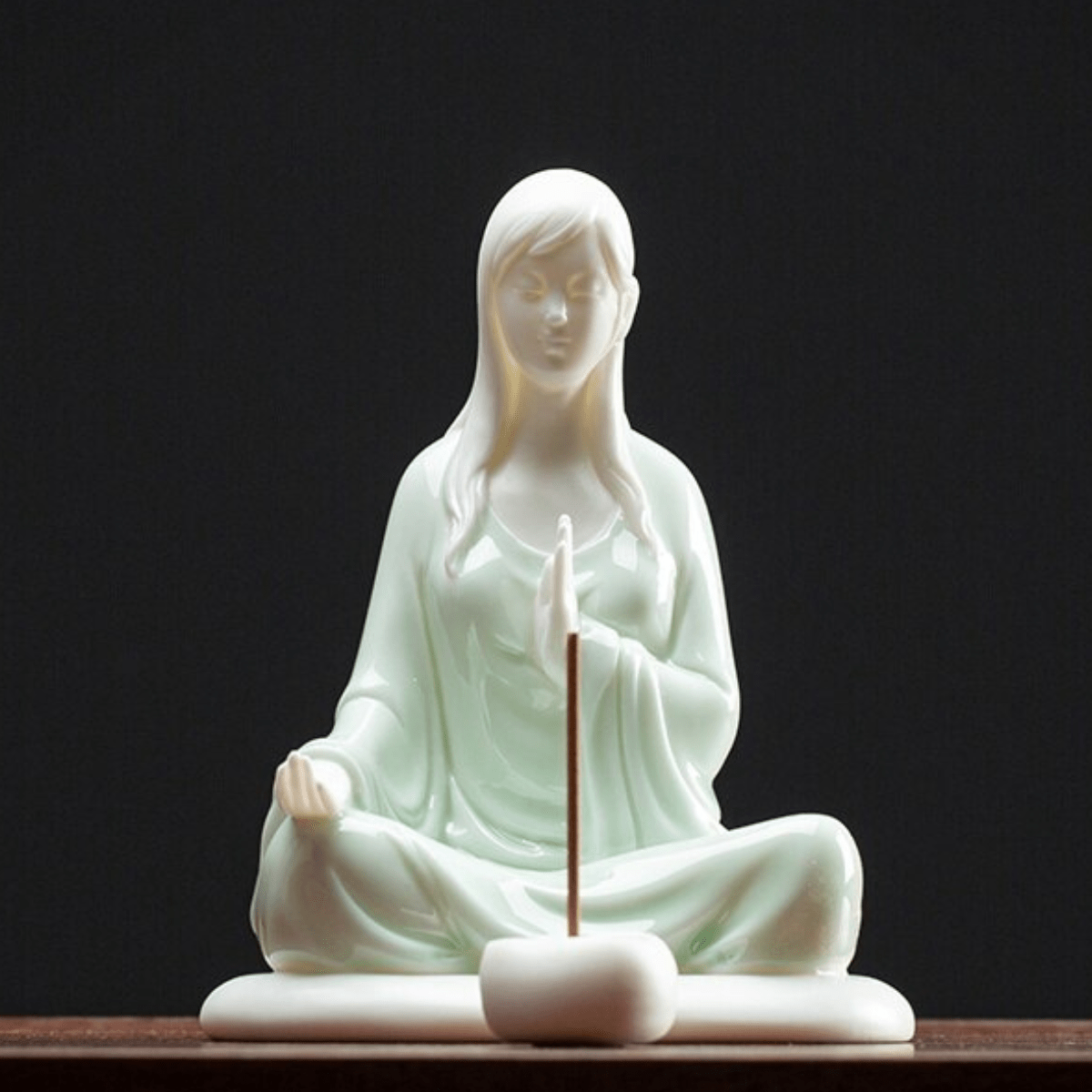 wickedafstore Zen Beauty Incense Holder Figurine
